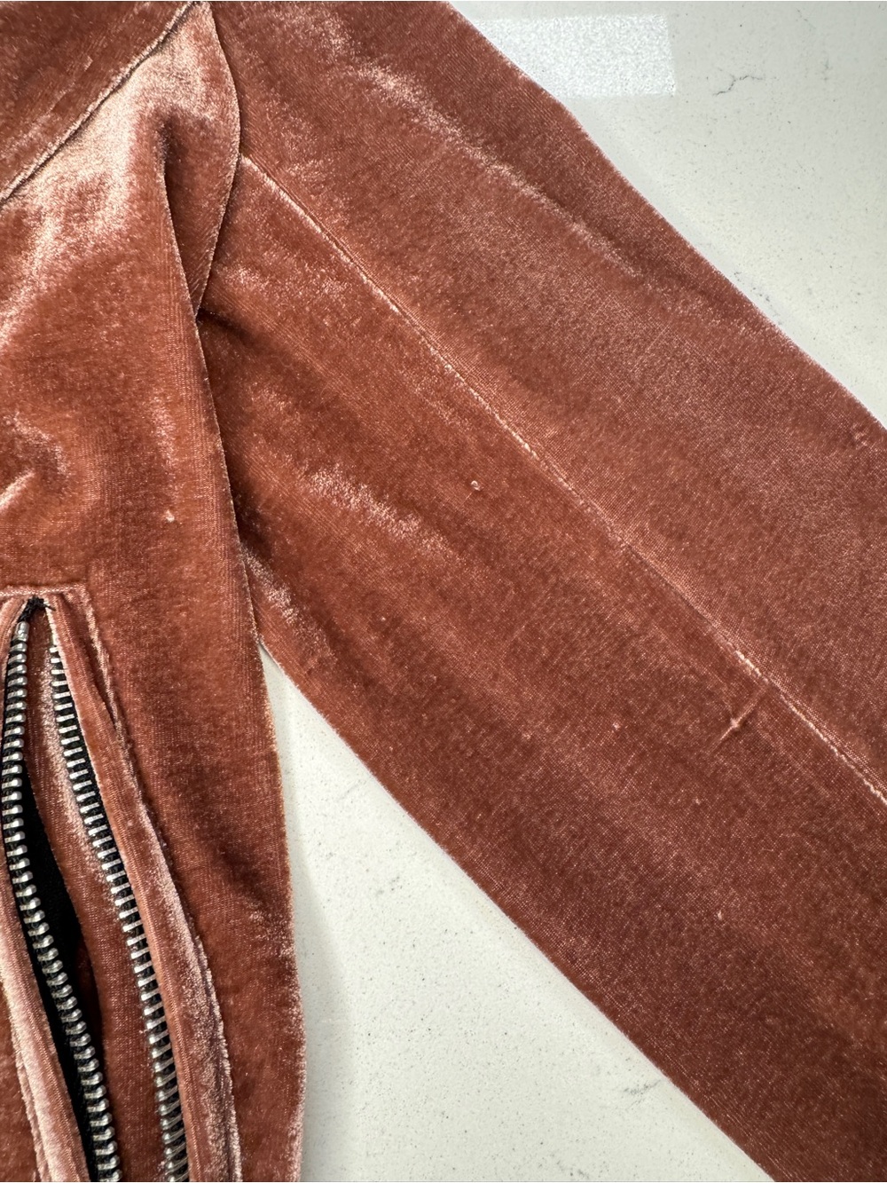 Copper Velvet Moto Jacket Size S - Picture 4 of 5